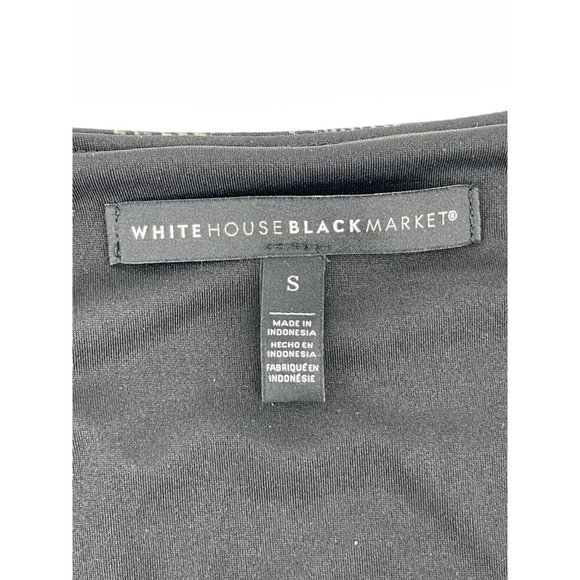 White House Black Market Sleeveless Nautilus Seashell Print Top Blouse Size S - Picture 7 of 14